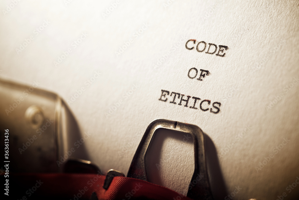 Poster code of ethics text