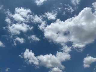 blue sky with clouds