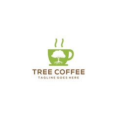 Creative Coffee logo design Vector sign illustration template