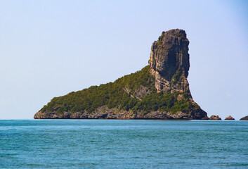 Naklejka premium Interestingly shaped island in Ang Thong National Park, Thailand