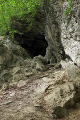 Fototapeta na wymiar Cave in the Carpathians, Romania, Europe