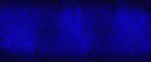 Abstract dirty rustic colorful dark phantom blue texture background banner panoramic panorama, with black Vignette, template, wallpaper