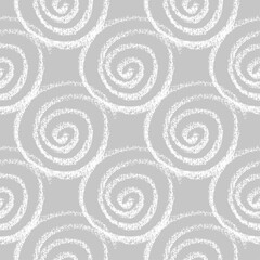 Fototapeta premium Seamless hand drawn pattern with spirals.