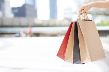 The concept of the Asian woman's perspective, women enjoy shopping
