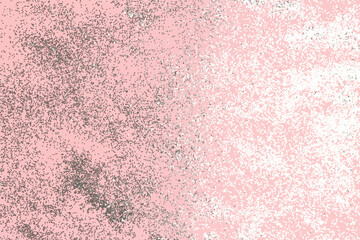 Shiny silver dust on a pink pastel background. Festive backdrop.