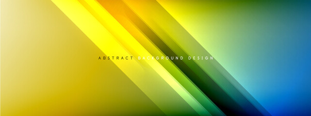 Motion concept neon shiny lines on liquid color gradients abstract backgrounds. Dynamic shadows and lights templates for text