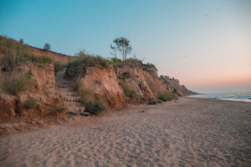 Cliffs on the beach