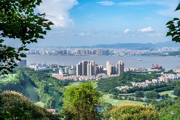 Scenery of Nansha Free Trade Zone in Guangzhou, China