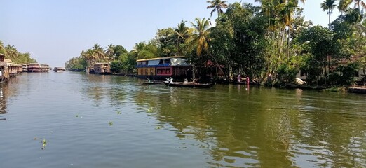Fototapeta na wymiar House boat at Kerala