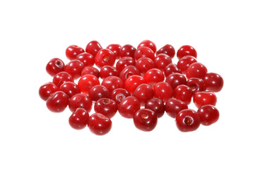 red cherry isolated on white background