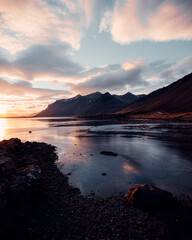 Fototapeta na wymiar Sunset Iceland