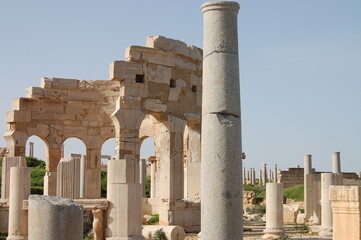 Ancient ruins of Leptis Magna in Libya