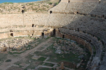 Ancient ruins of Leptis Magna in Libya