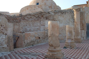 Ancient ruins of Leptis Magna in Libya