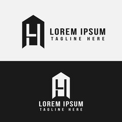 Abstract letter H symbol vector design