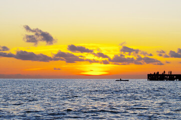 Fototapeta premium sunset over the sea