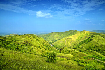 View of Hills around Bawangaja the Jain Pilgrim Center in Barwani district of southwestern Madhya Pradesh, India.