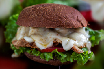 
chicken hamburger