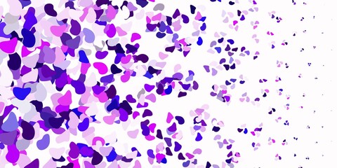 Light purple vector background with random forms.