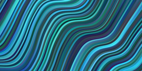 Light BLUE vector background with bent lines. Colorful illustration with curved lines. Best design for your posters, banners.