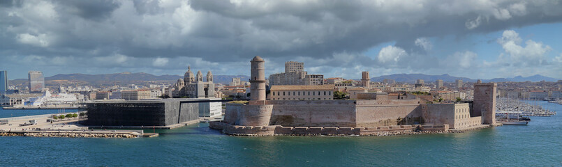Old harbor of Marseille, France