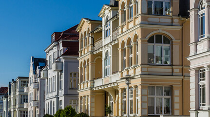 Villen im Ostseebad Bansin auf Usedom - obrazy, fototapety, plakaty
