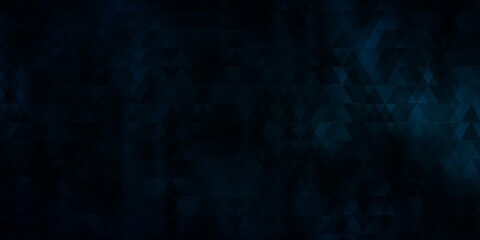 Dark Green vector background with lines, triangles.