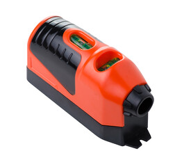 Laser building level on white background isolation