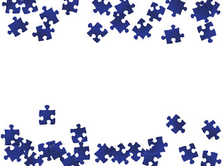 Game enigma jigsaw puzzle dark blue parts vector 