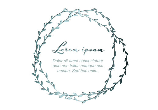 Minimalist Silver Floral Flyer Layout