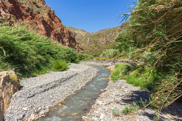 Darrical river passing between great mountains