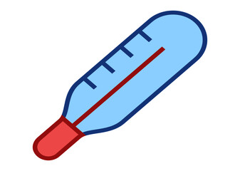 thermometer flat icon vector logo design trendy