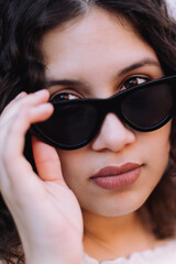Woman Portrait Wearing Sunglasses