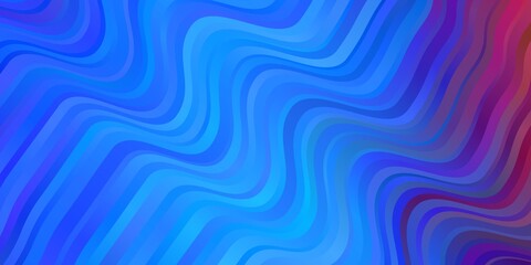 Light Blue, Red vector background with bows.