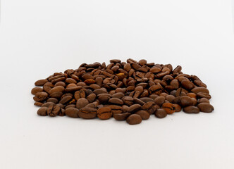 Bunch of roasted coffe beans