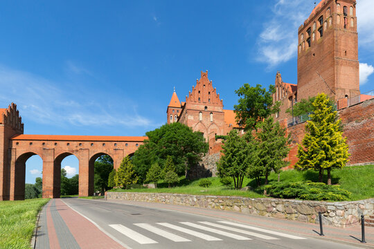 13th century medieval Kwidzyn Castle, monumental brick gothic castle, Kwidzyn, Poland