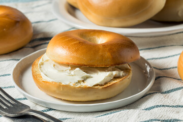 Homemade Cream Cheese Bagel