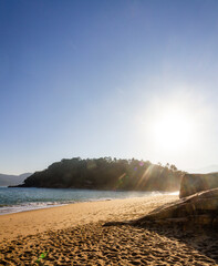 Tropical beach during Brazilian summer