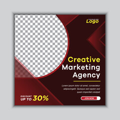 Business Marketing Agency Square Banner Social Media Post Instagram Banner for Business Promotion