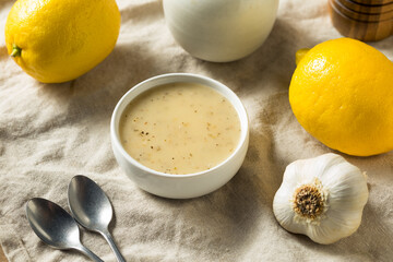 Homemade Lemon Garlic Vinaigrette Dressing