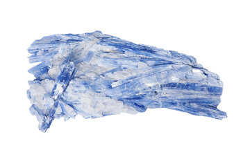 Kyanite or distin mineral from Brazil. Blue aluminosilicate mineral with columnar crystals and metamorphic rock. Called two forces.