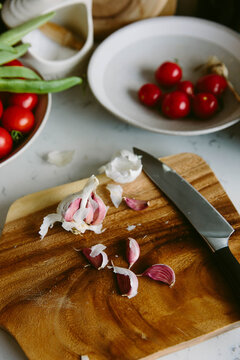Garlic in the kitchen