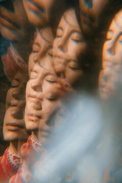 Mosaic portrait.