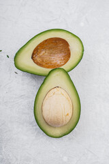 avocado cut in half