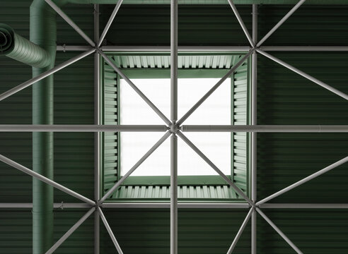 Square window on ceiling