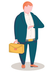 Obraz premium office man are wetting 