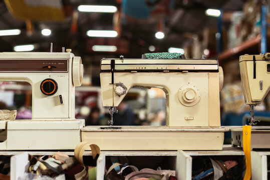 old vintage items in a junk shop