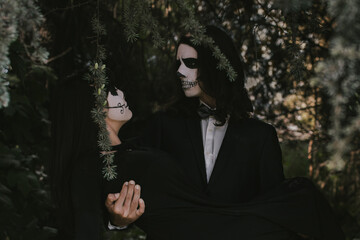 Halloween Couple in love