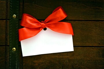 gift box with red ribbon