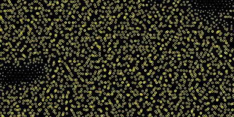 Dark yellow vector texture with disks.